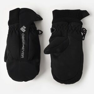 Black Winter Mittens by Obermeyer